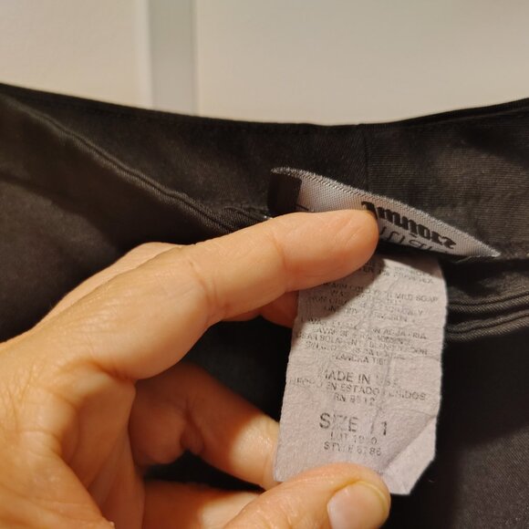 Modern Essentials Black Dress Pants Juniors Size 11 Polyester Spandex - Picture 7 of 11